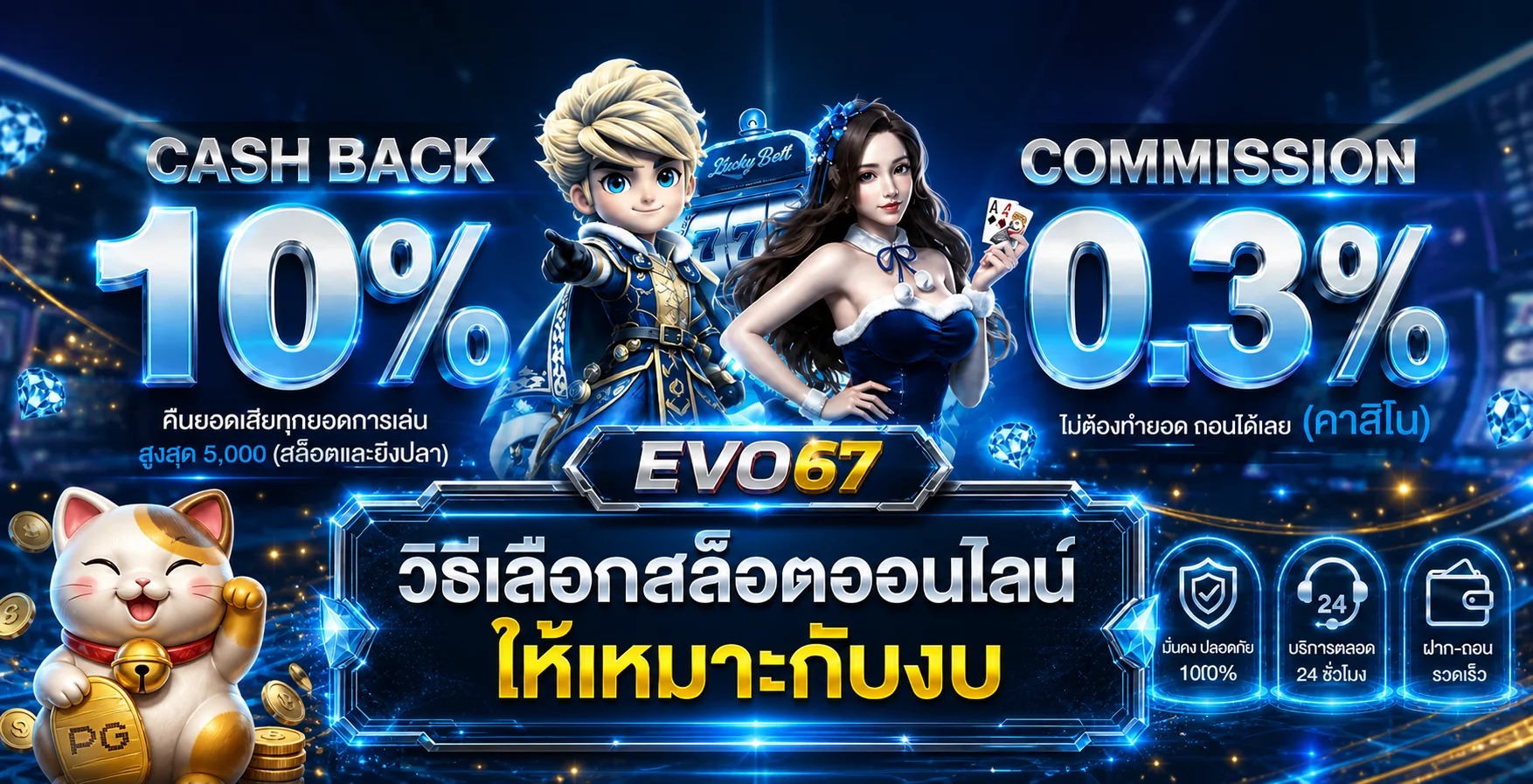 EVO67 วิธีเลือกสล็อตออนไลน์ให้เหมาะกับงบ